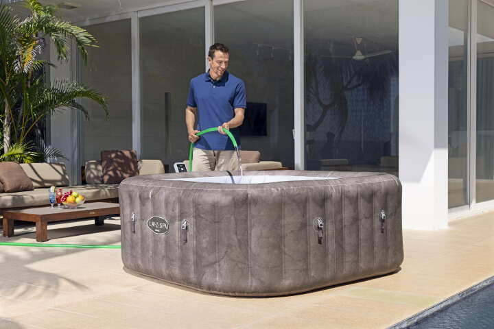 Bestway LAY-Z-SPA® Energiespar-Whirlpool Rome AirJet™ rechteckig 180 x 180 cm